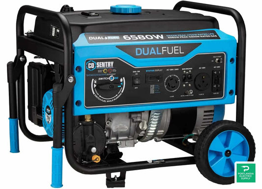Pulsar CO Sentry Series Portable Generator With Carbon Monoxide Sensor - PG6580BCO — front view