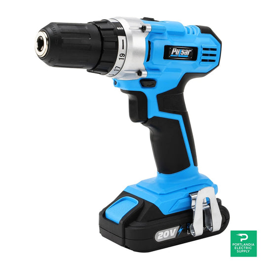 Pulsar 20V, 19+1 Torque Settings, Lithium-Ion Cordless Drill/Driver with Belt Clip & LED Spotlight - PT2520