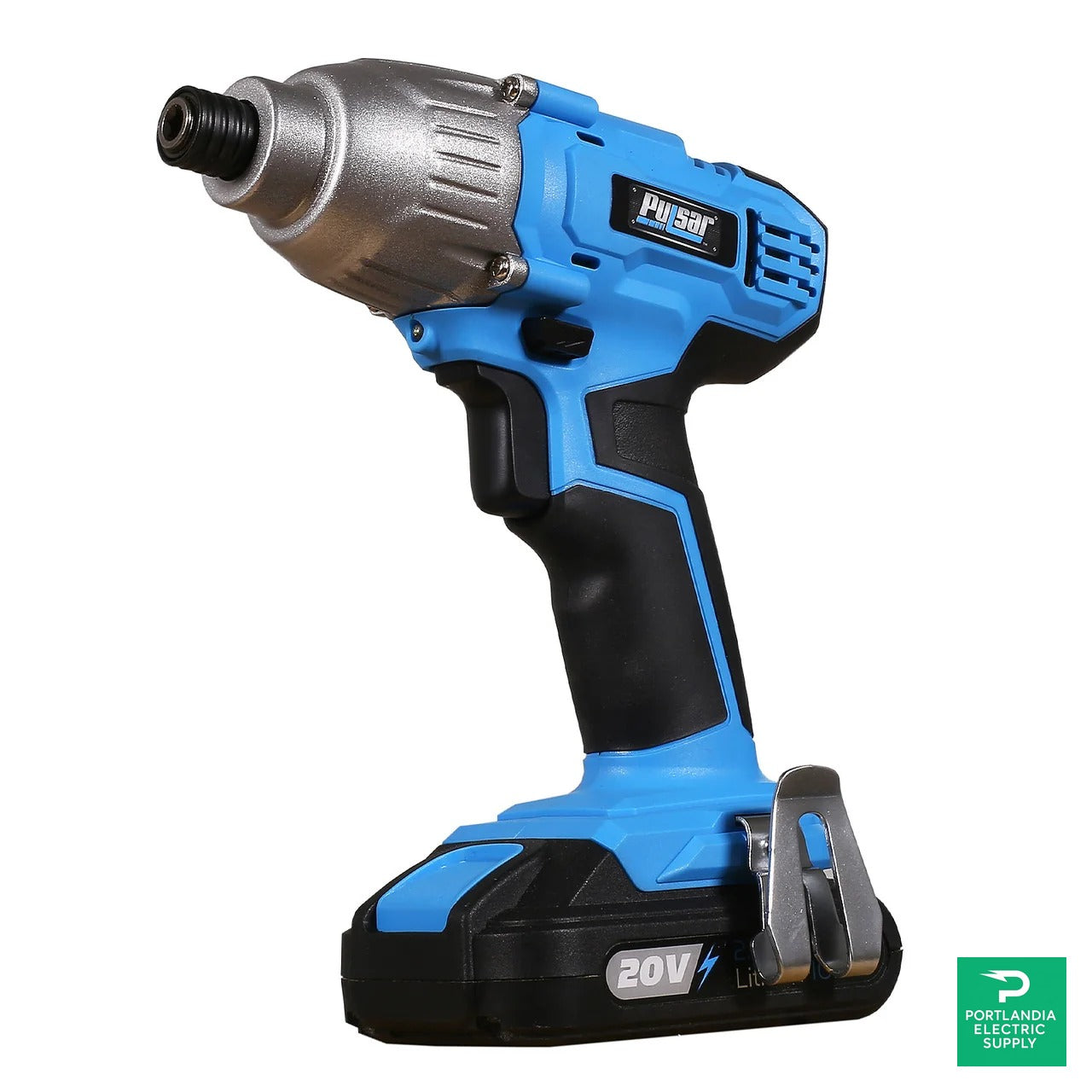 Pulsar 20-Volt Lithium-Ion Cordless 1/4 in. Hex Impact Driver with (1) 2 Ah Battery, 1-Hour Charger, and LED Light - PT28120