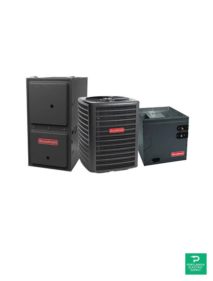 Goodman 80% Single Stage Gas Furnace (Downflow) w/ 9 Speed ECM - GC9S80 - GD9S801005CN