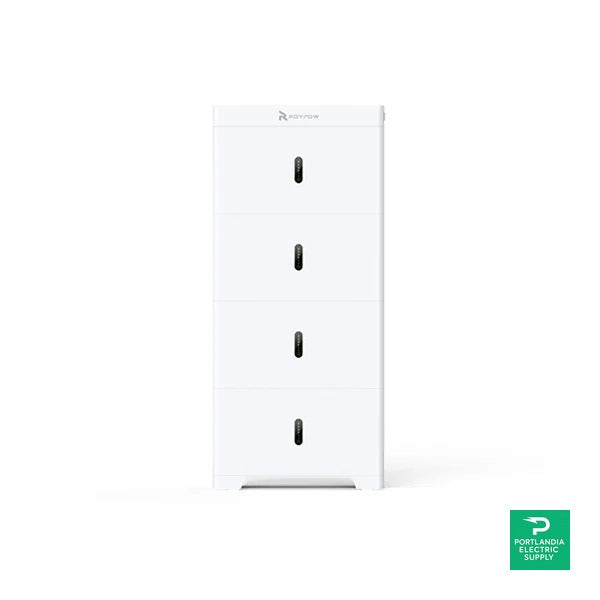 Roypow 15kWhRept A+ low-voltage battery pack of 5.12 kWh x 3 - RBmax5.1L4