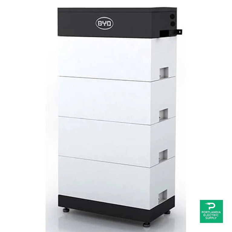 BYD Battery-Box H10.0 - Complete 10.24kWh system consisting of one BU and four B-Plus-H 2.5 battery modules Battery-Box H10.0