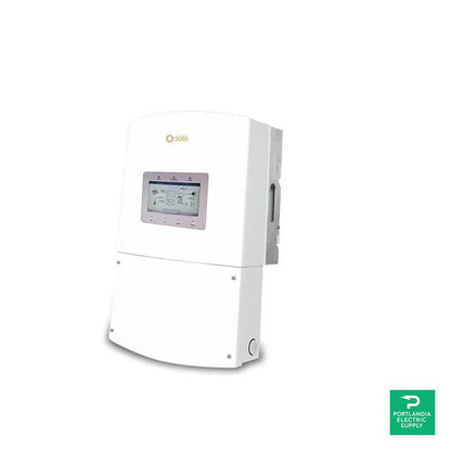 Solis Hybrid Inverter 7kw 5G Single Phase Dual MPPT. US Version - RHI-1P7K-HVES-5G-RSS — side angle