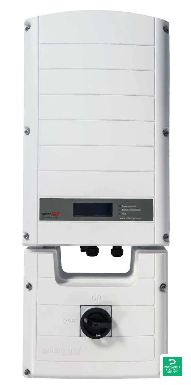 SolarEdge StorEdge 7.6KW 1-PH Inverter - SE7600A-USS2RNCB2 — side angle
