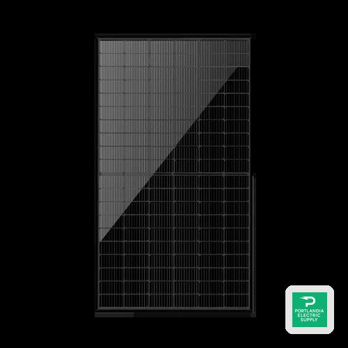Sonali 440W Black On Black 120 Half-cell Mono Solar Panel - SS-M-440-B — side angle