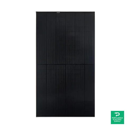 REC Solar Pure Black (405W) 132 Half-Cell Solar Panel - REC405AA — side angle