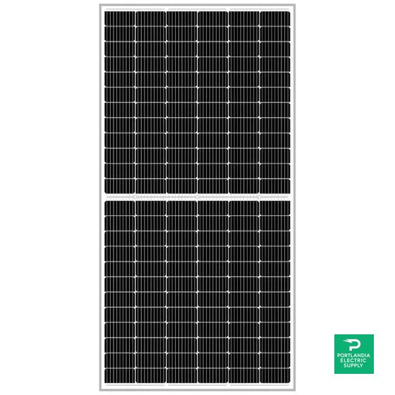 Znshine 405W Black ON Black 108 HALF-CELL MONO Solar Panel - ZXM7-SH108-405/M — back view