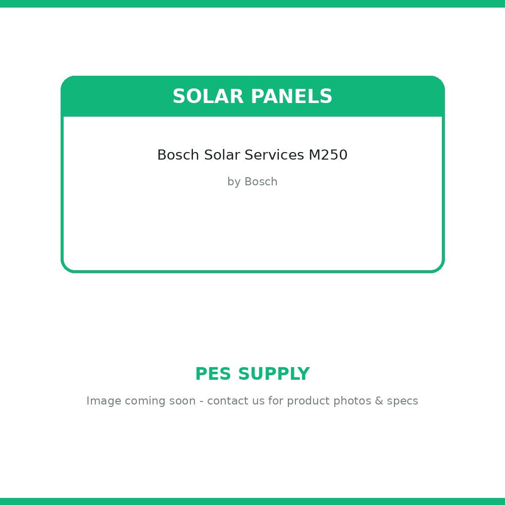 Bosch Solar Services M250