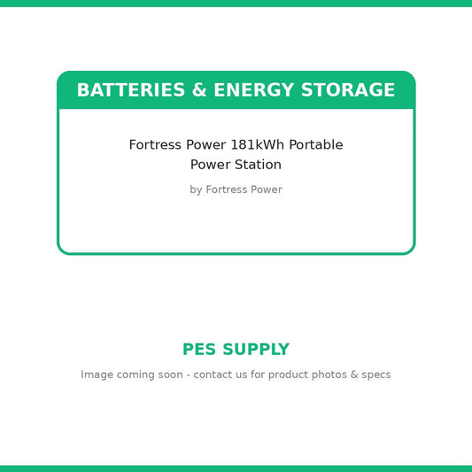Fortress Power 181kWh Portable Power Station