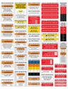 PV Labels 2023 NEC Stickers SOLAR VALUE PACK 88 pcs 05-523