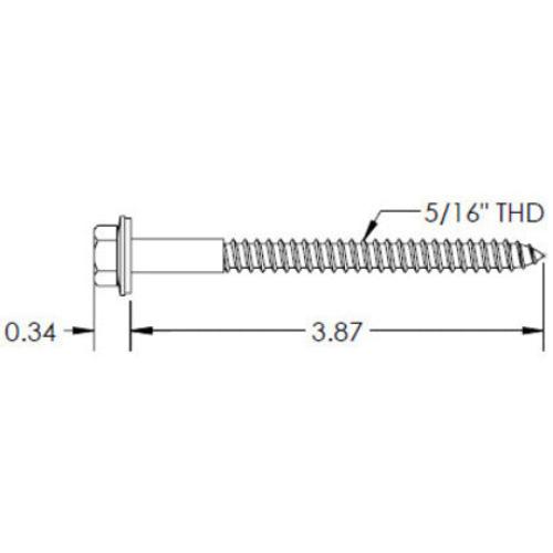 EcoFasten Lag Screw 4" 3016017