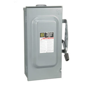 SquareD 100A 240V NON Fusable Safety Disconnect Switch 3P NEMA3R