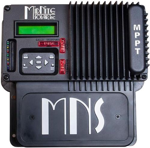 Midnite Solar 30A Black Marine Grade KID MNKID-M-B Charge Controller — side angle