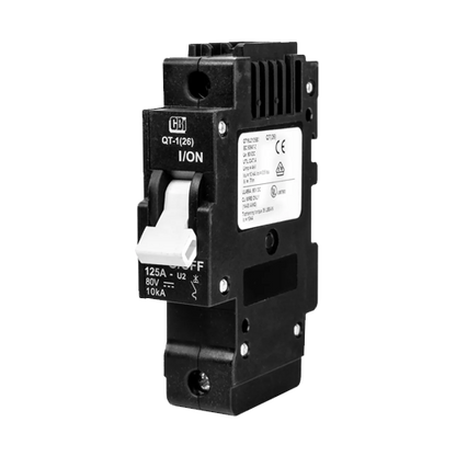 MidNite Solar 125A 80VDC 1-Pole MNEPV125-80-1PNP DIN Rail Breaker