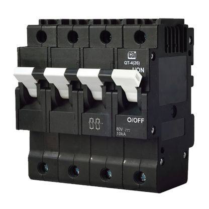 MidNite Solar 200A DIN Rail Breaker 80VDC 4-Pole MNEPV200-80-4PNP