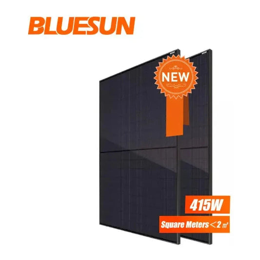 Bluesun - 415W - Black Mono-Facial Perc Solar Panel - Pallet Only - BSM415M10-54HPH