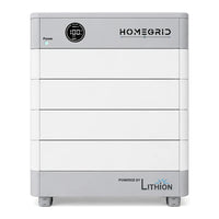 HomeGrid Stack'd Series 19.2kWh/14.4kW Lithium Iron Phosphate 4 Battery Modules - HG- 4-Stack