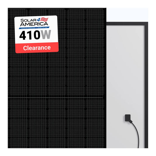 Solar 4 America 108 Mono Cells Black/Black 410w Solar Panel - S4A410-108MH10BB