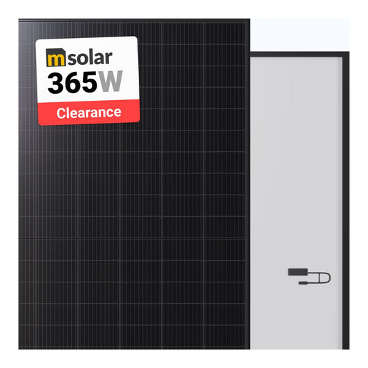 M‑Solar 365W Solar Panel 120 Cell BOB TXS6‑365120BB