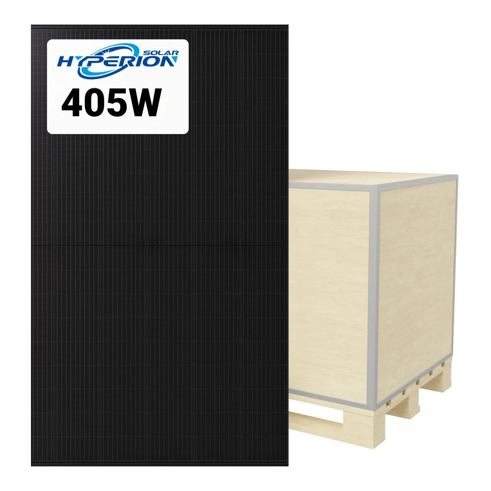 Hyperion (Runergy) 405W Solar Panel 108 Cells Bifacial HY-DH108P8B-405 Wholesale 36 panels per pallet