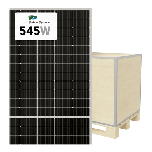 SolarSpace 545W Solar Panel 144 Cell Bifacial SS8-72HD-545M Wholesale 36 panels per pallet