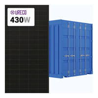 Ureco 430W Solar Panel 108 Cell Bifacial FBF430BFG-BB Commercial 735 per container (Truckload)