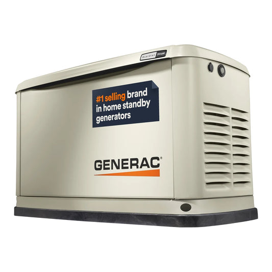 Generac 20/17 kW Air-Cooled Standby Generator, Aluminum Enclosure - 3Ø 7077