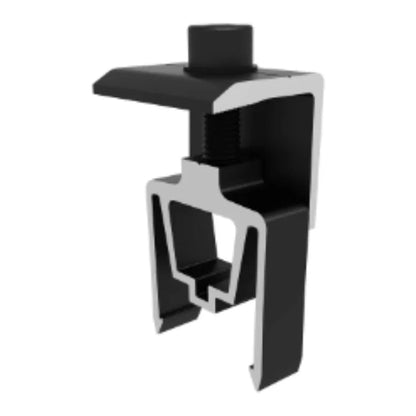 SunModo SMR Pop-On End Clamp Black Anodized Finish CLMP-END-SMR-B