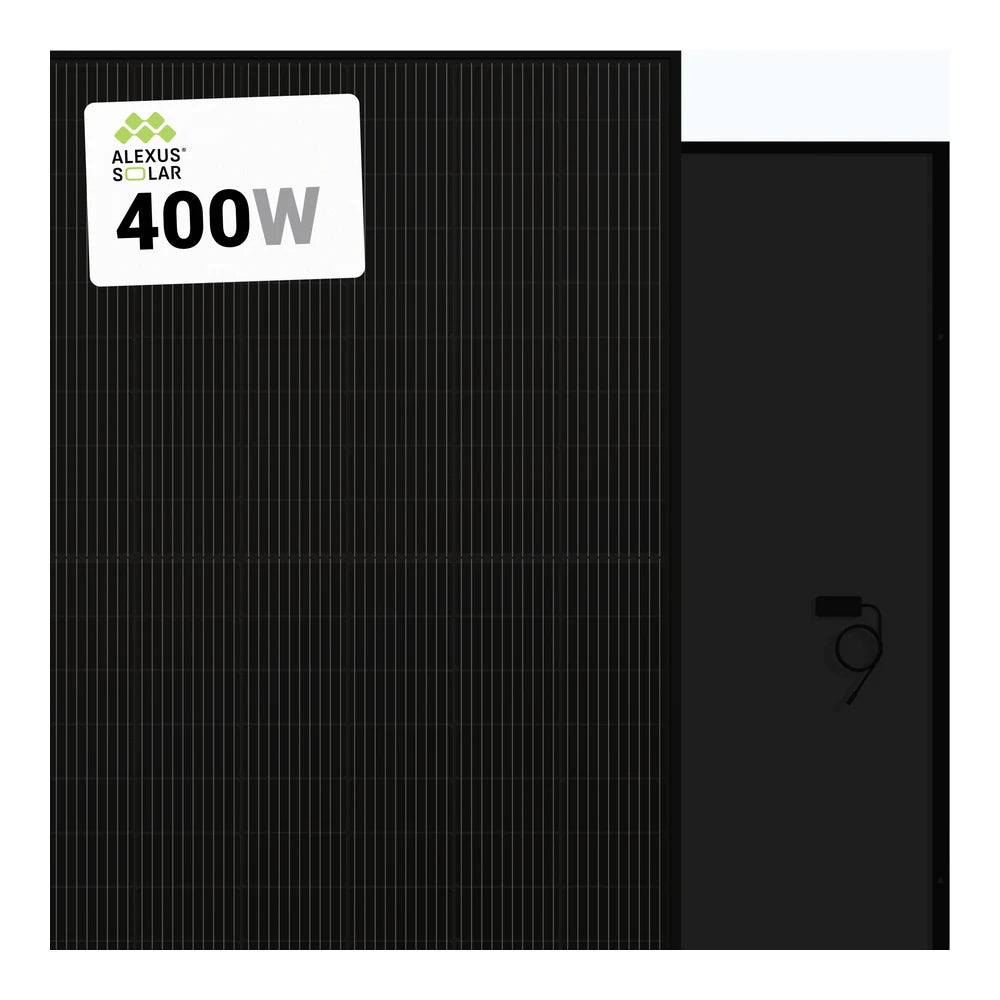 Alexus Solar 400W Black on Black 108 Half-Cell Mono Solar Panel ALEX-400-B-54-S