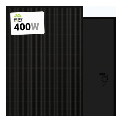 Alexus Solar 400W Black on Black 108 Half-Cell Mono Solar Panel ALEX-400-B-54-S