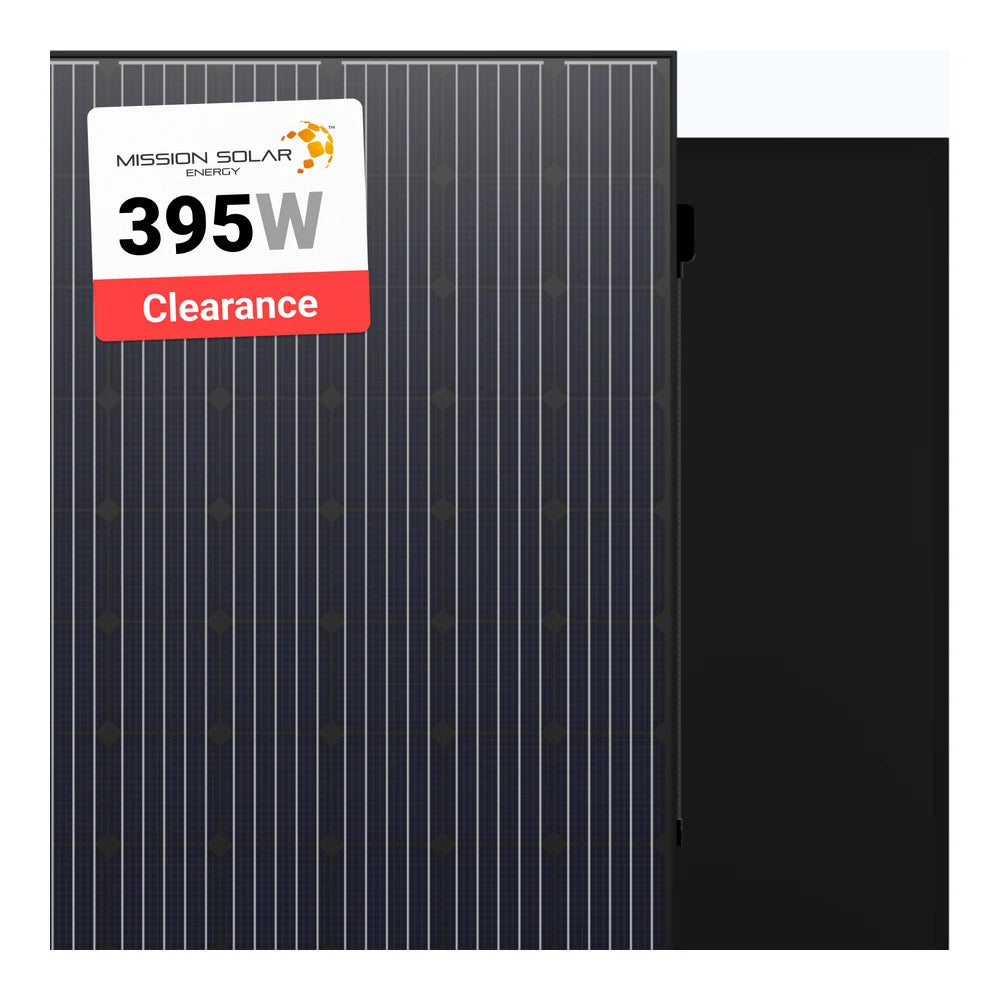 Mission Solar 395W MSE395SX9R Black on Black 66 Cell Mono Solar Panel