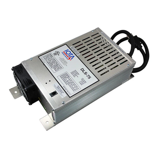 IOTA DLS-75/IQ4, 12 volt 75 amp regulated battery charger/supply with charge controller