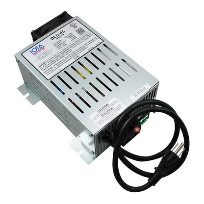 IOTA DLS-45/IQ4, 12 volt 45 amp regulated battery charger/supply with Charge Controller
