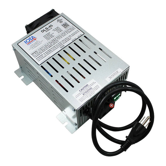 IOTA DLS-45, 12 volt 45 amp regulated battery charger/supply