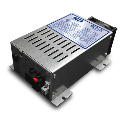 Iota DLS-30/IQ4, 12 volt 30 amp regulated battery charger/supply with Charge Controller