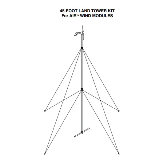 Primus Windpower 45' guyed tower kit for Air Wind Turbines Generators