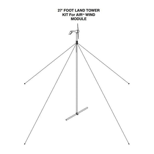 Primus Windpower 27' guyed tower kit for Air Wind Turbines Generators