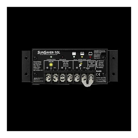 MorningStar SunSaver SS-10L-24V, PWM Charge Controller, 10 Amp, 24 Volt , LVD Low Voltage Override Protection