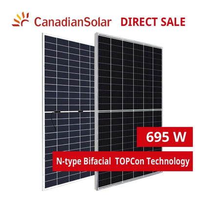 Canadian Solar 705W N-Type TOPCon Bifacial Solar Panel
