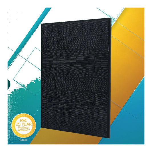 REC Alpha Pure-RX 460W Solar Panel Black on Black HJT