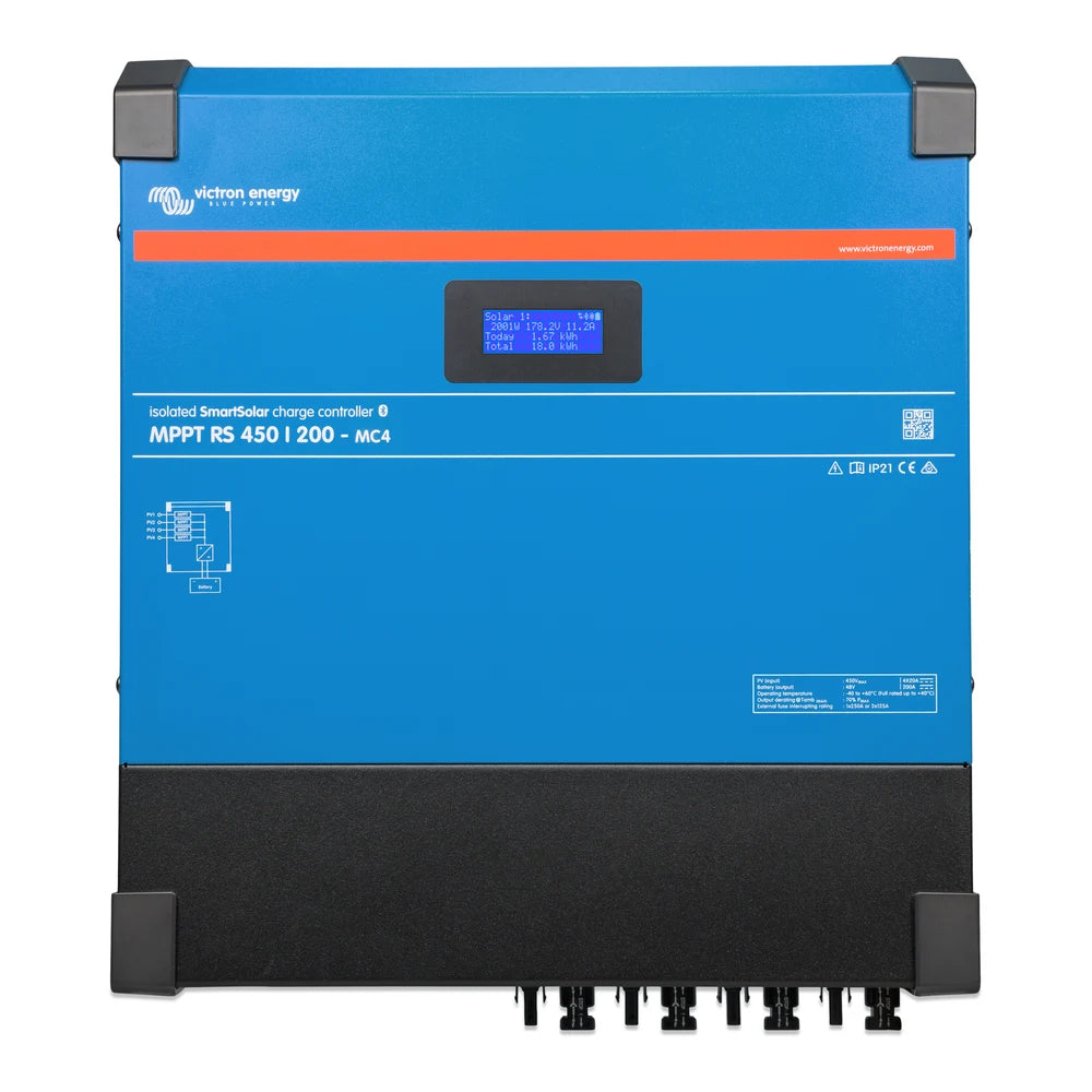 Victron Energy 200A / 450VDC Charge Controller | SmartSolar MPPT RS 450/200