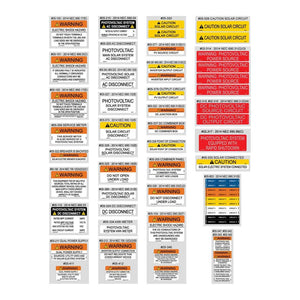PV Labels 05-510 Value Pack 55 PCS (NEC2014)