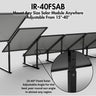IntegraRack IR-40FSAB BallastRack Fixed-Adjustable Solar Module Mount – Black Zinc-Plated Steel