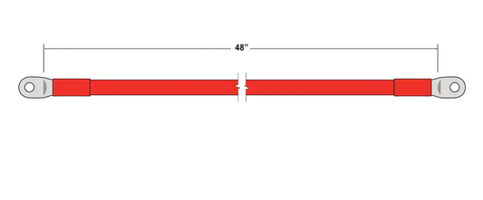 2/0 - 48" UL Cable (red)