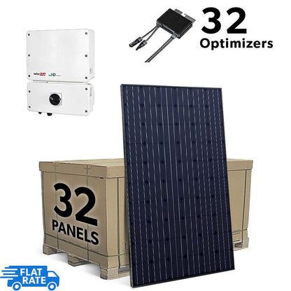 12.5 Grid-Tied Solar System with SolarEdge and 32 Heliene 390 watt Panels