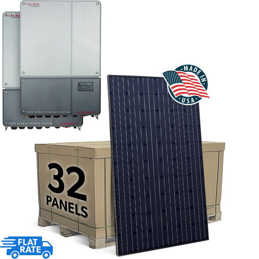 10.24 kW Storage Ready Grid Tied Solar System with Outback Power and 32x Heliene 320w Panels