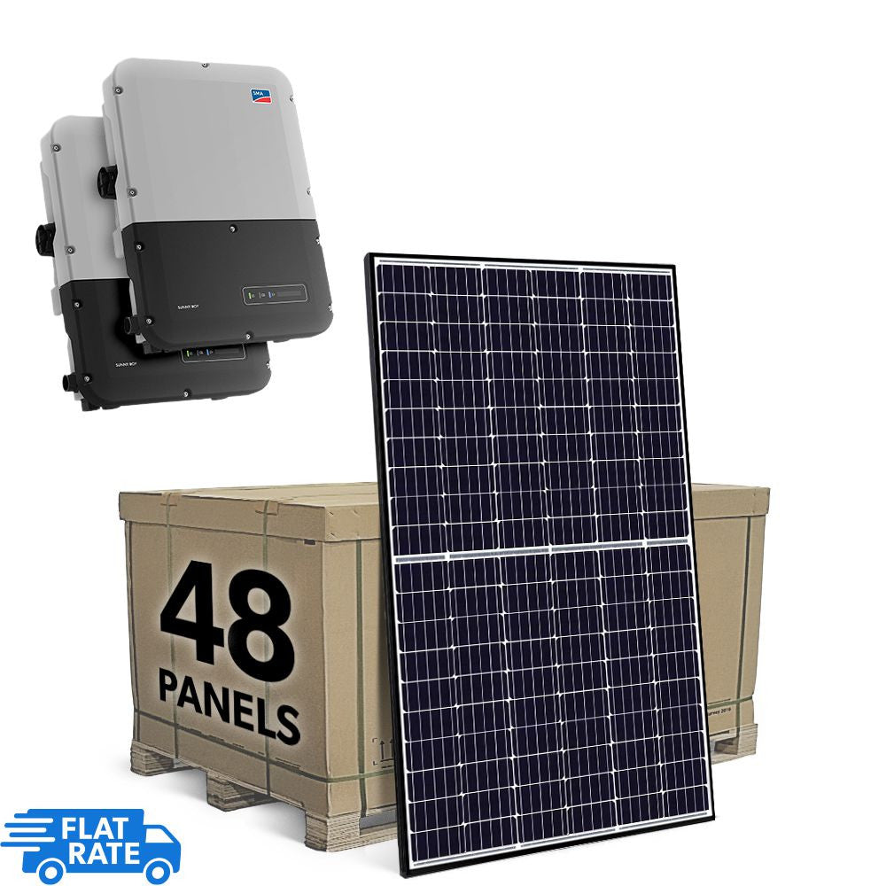SMA 15.12 kW Grid Tied Solar System with SMA Inverter and 48x Canadian Solar 315w Panels