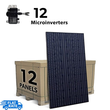 3.8 Grid-Tied Solar System with Enphase IQ7+ Microinverters and 12x Heliene 320w Panels