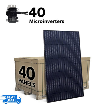 12.8 Grid-Tied Solar System with Enphase IQ7+ Microinverters and 40x Heliene 320w Panels