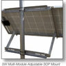 General Specialties Side of Pole Mount up to 2 x 165-205 w panel SOP-Y Size B — side angle